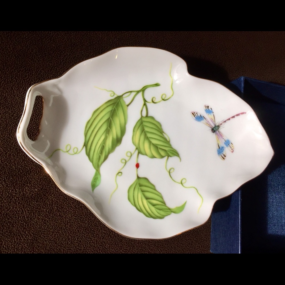 Godinger Porcelain Jardin Trinket tray Candy Dish